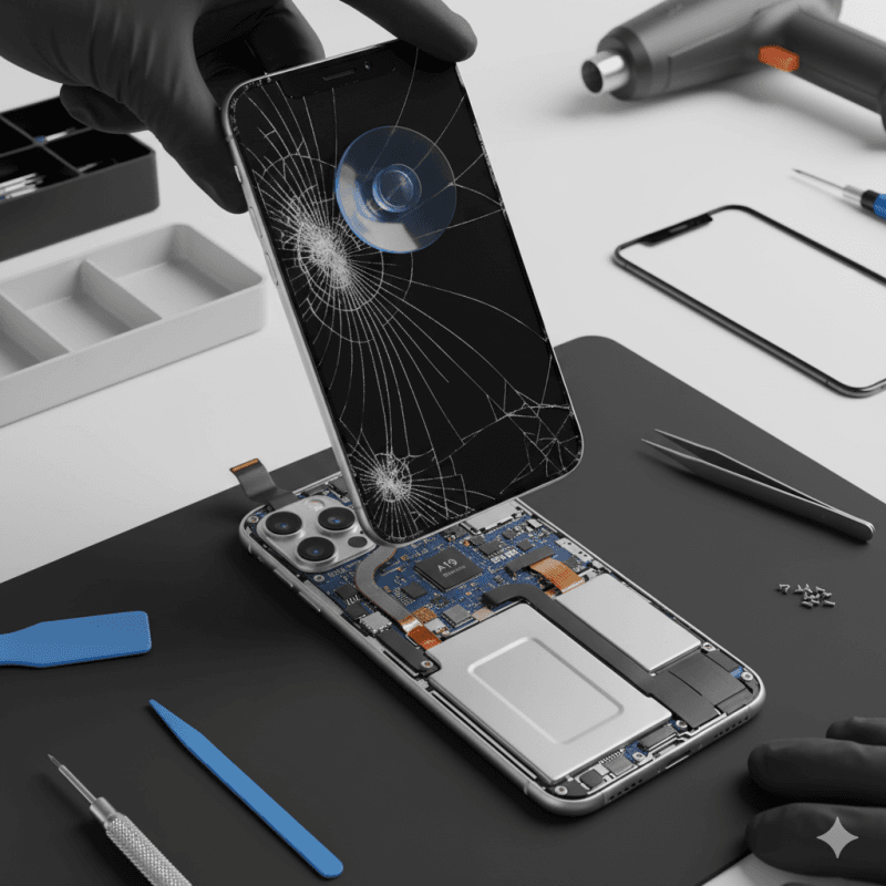 Schimbare Inlocuire Ecran Display Iphone 17