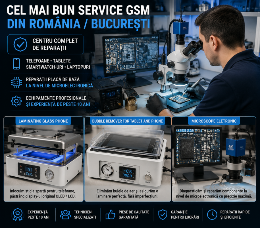 Cel mai bun service gsm telefoane din Romania sau Bucuresti